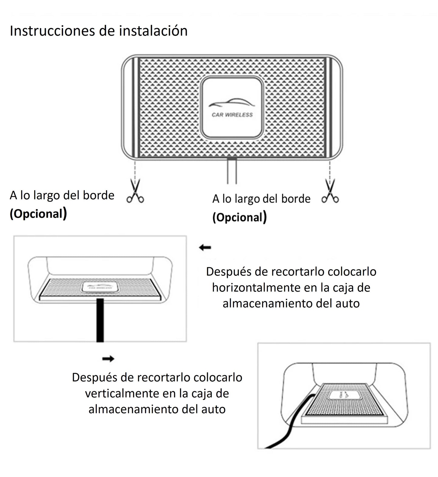 Cargador Auto Inalámbrico 15W Carga Rapida