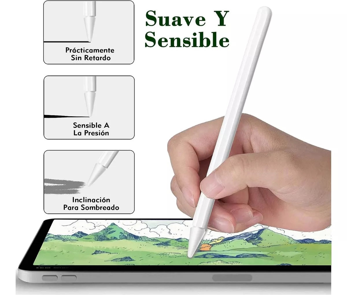 Punta Reemplazo Para Apple Pencil 1era Y 2da Gen Pack 6 Uni